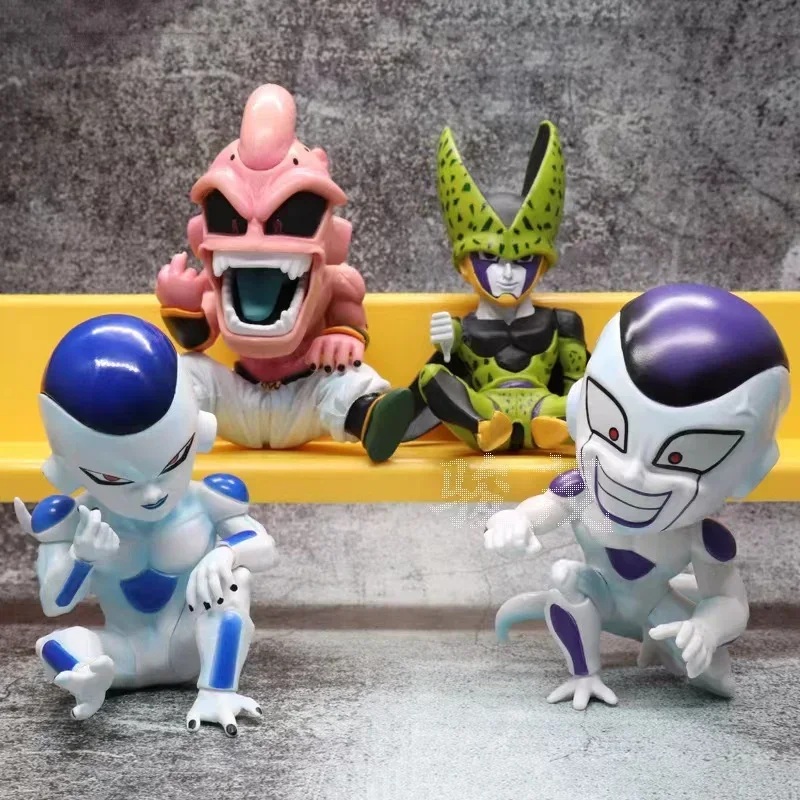 Anime postava Dragon Ball Z Son Goku Frieza Freeza Buu Cell Kawaii Action figurín Model hračky pre deti Darček