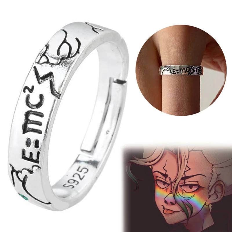 Anime prsteň ishigami cosplay cosplay unisex nastaviteľný otvárací prstene prstene Men Dám