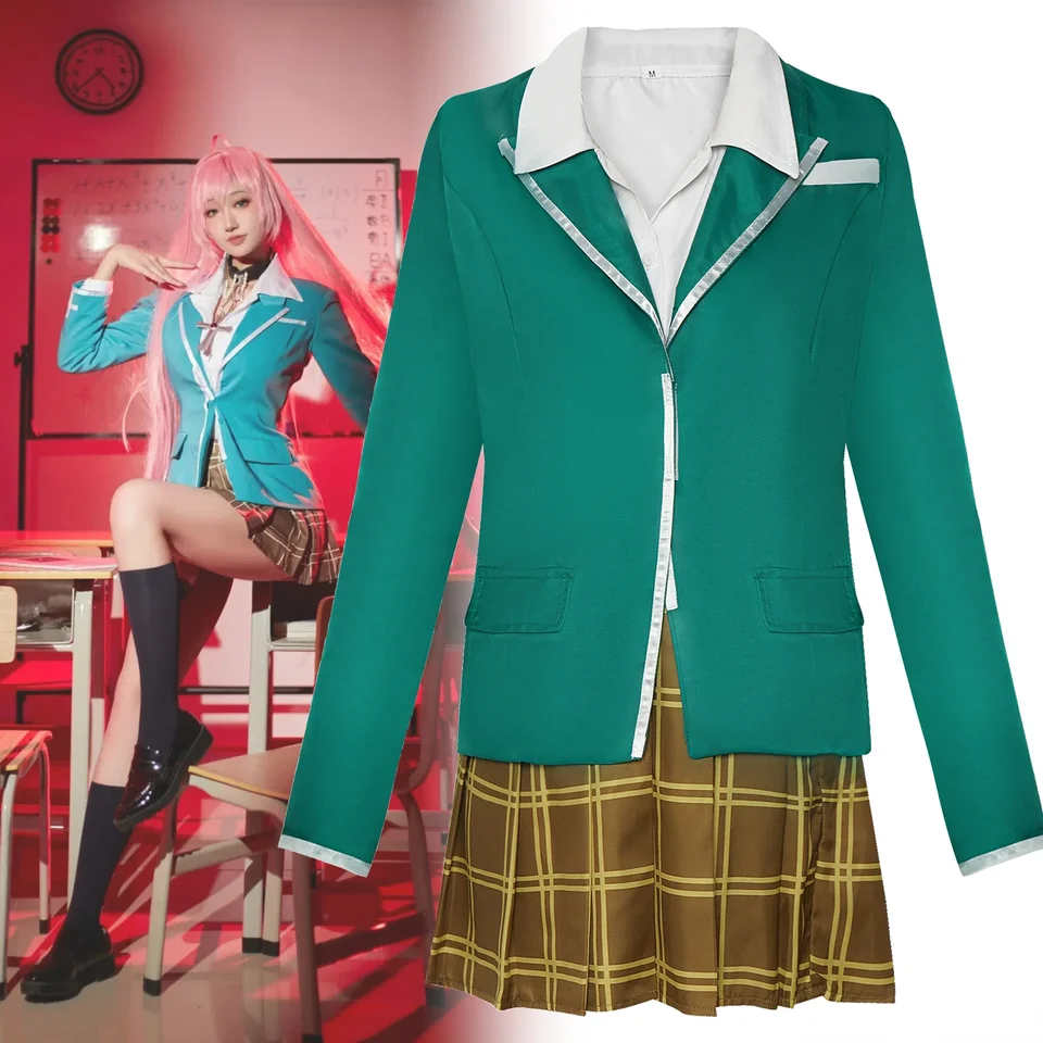 Anime Rosario do upíra Akashiya moka cosplay kostým dospelých žien High School Uniforma plná súprava JK Suit Halloween Party Outfits