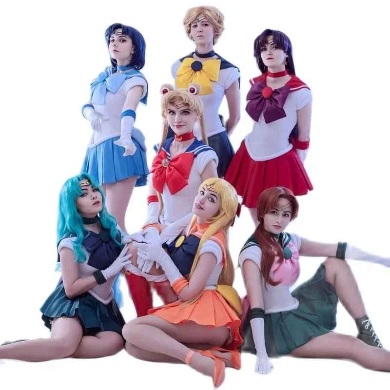 Anime Sailor Moon Cosplay kostýmy anime figúrky šaty Halloween kostýmy pre ženy oblečené parochňou loli oblečenie Party Uniforma