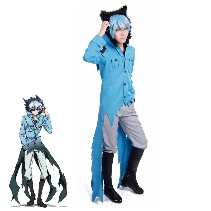 Anime Sermp Sleepy Ash Kuro Cosplay kostýmy Vampire čierne mačky uniformy Halloween karneval