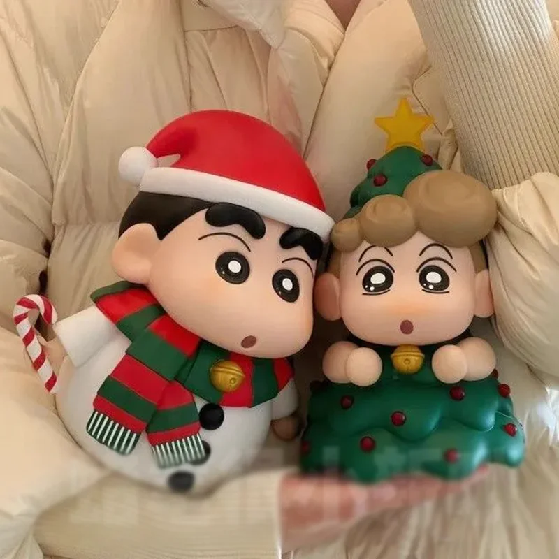 Anime Shinnosuke Nohara Nohara Himawari Akčné figúrky Vianoce pastelky Shin-Chan Figures