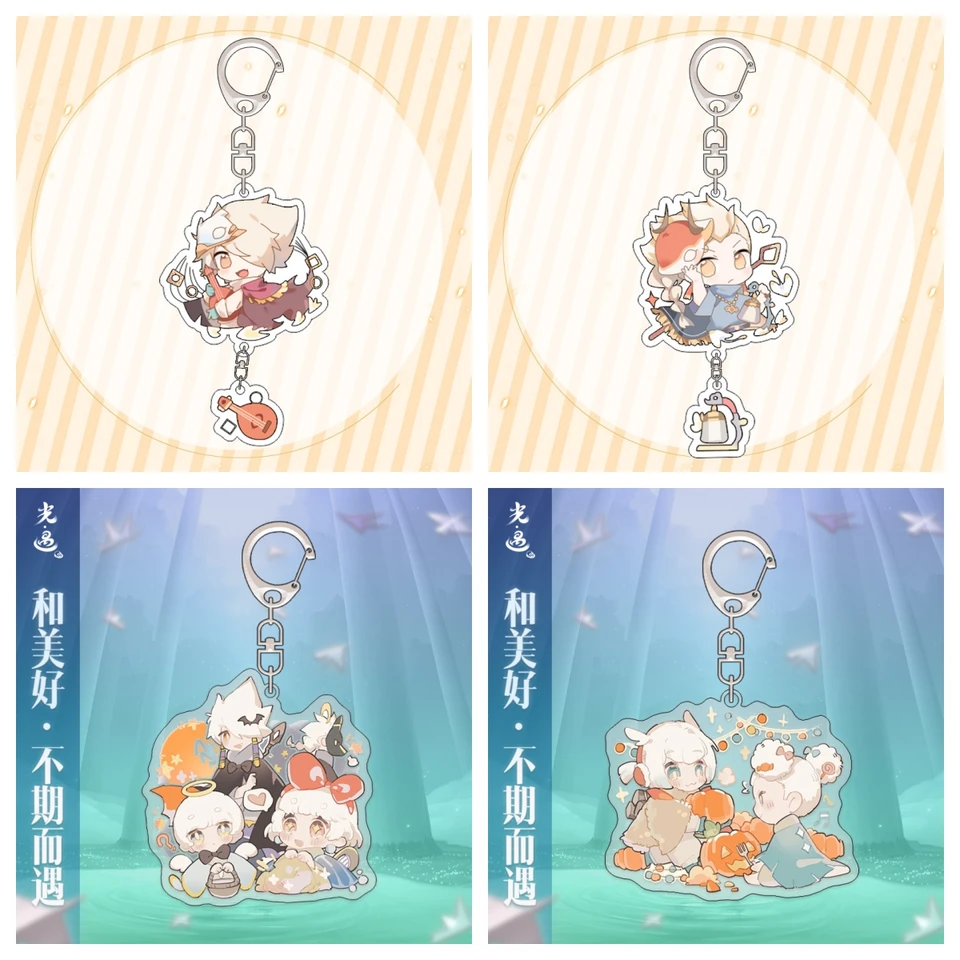 Anime Sky: Deti of Light Key Chain Game Pendant Mobile Pendant Acryl Keyring Bag Darček
