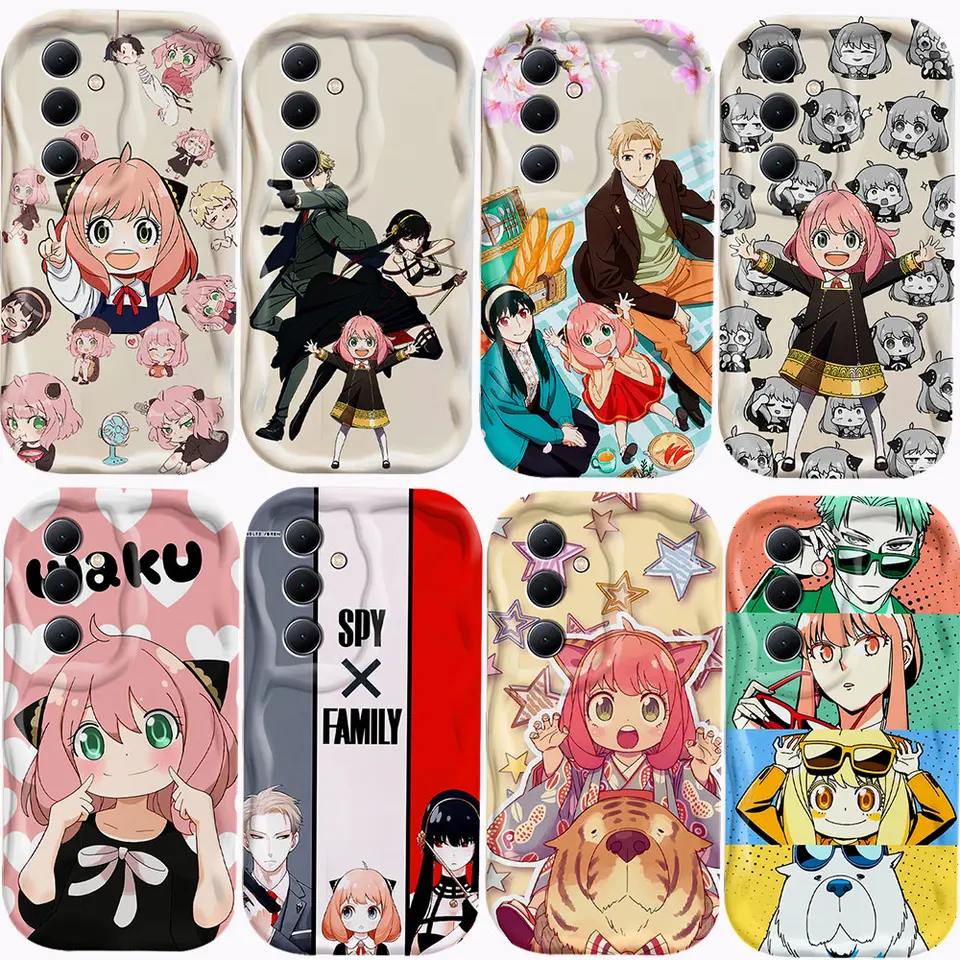 Anime Spy X Family Anya 3D Wave Puzdro pre Oppo Reno 11 F 8 T 7 Z 6 5 4 Pro F23 F11 F9 4G 5G Mäkký kremíkový zadný kryt