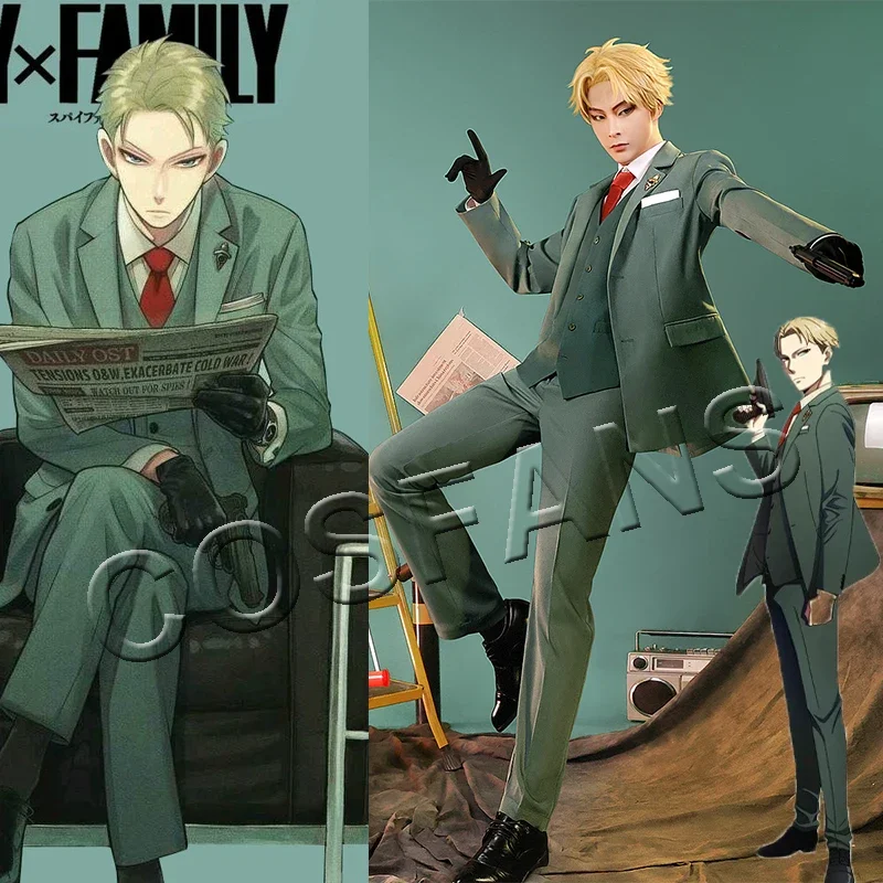 Anime Spy × Family Cosplay Loid Forge Cosplay kostým Manga Spy × Family Cosplay kostýmov Twilight Halloween Cosplay kostým parochňa parochňa