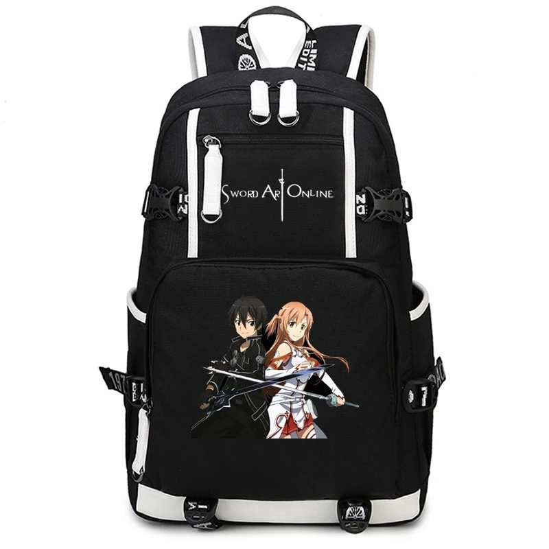 Anime Sword Art Online Kirito Asunayuuki laptop batoh Cosplay School Bags College Študenti BAG BOOKBAG TRAVEBAG