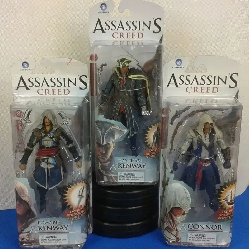 Anime séria 4 Connor Ezio Altair Haytham Edward Kenway Mohawk Action Obrázok 15 cm modelové hračky Darčeky pre deti
