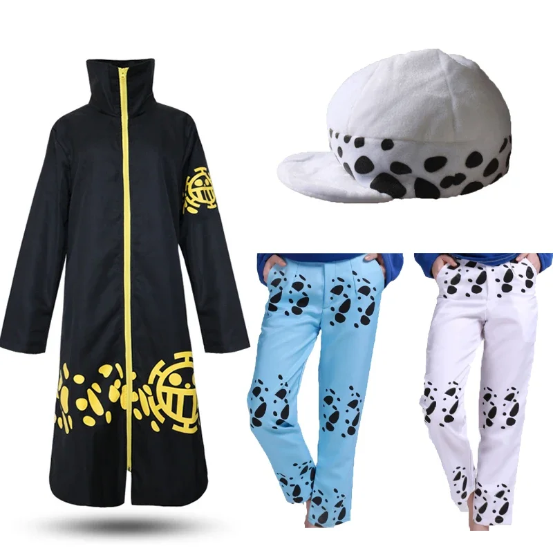 Anime Trafalgarov zákon po 2 rokoch kostýmy Cosplay Coast Cloak Outerwear Hat Doprava zdarma