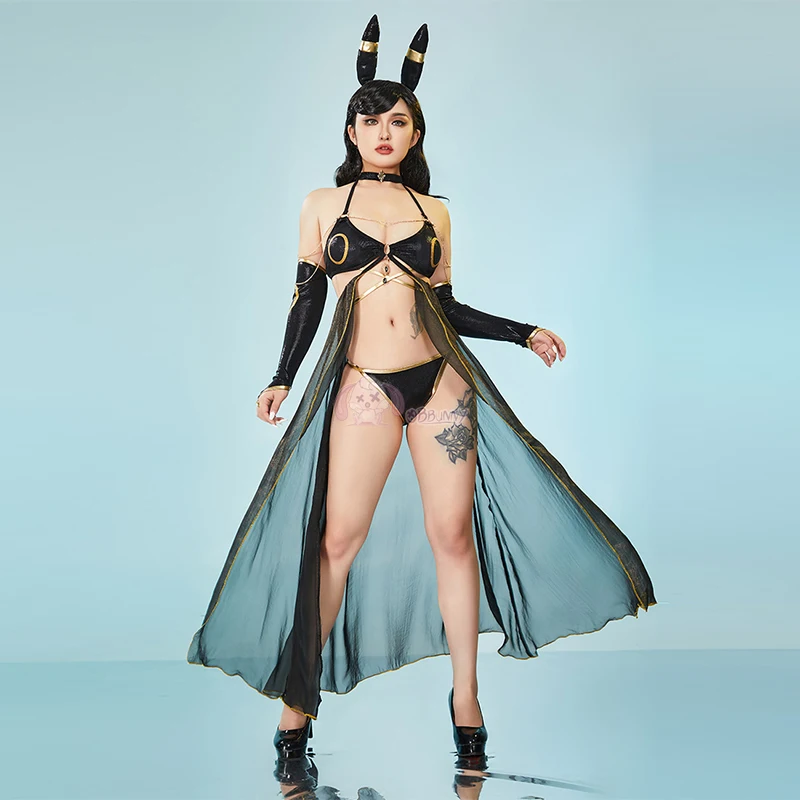 Anime Umbreon Cosplay kostýmy Ženy Kawaii Sexy plavky s čelenkou bikiny set letné plavky halloween karnevalové oblečenie
