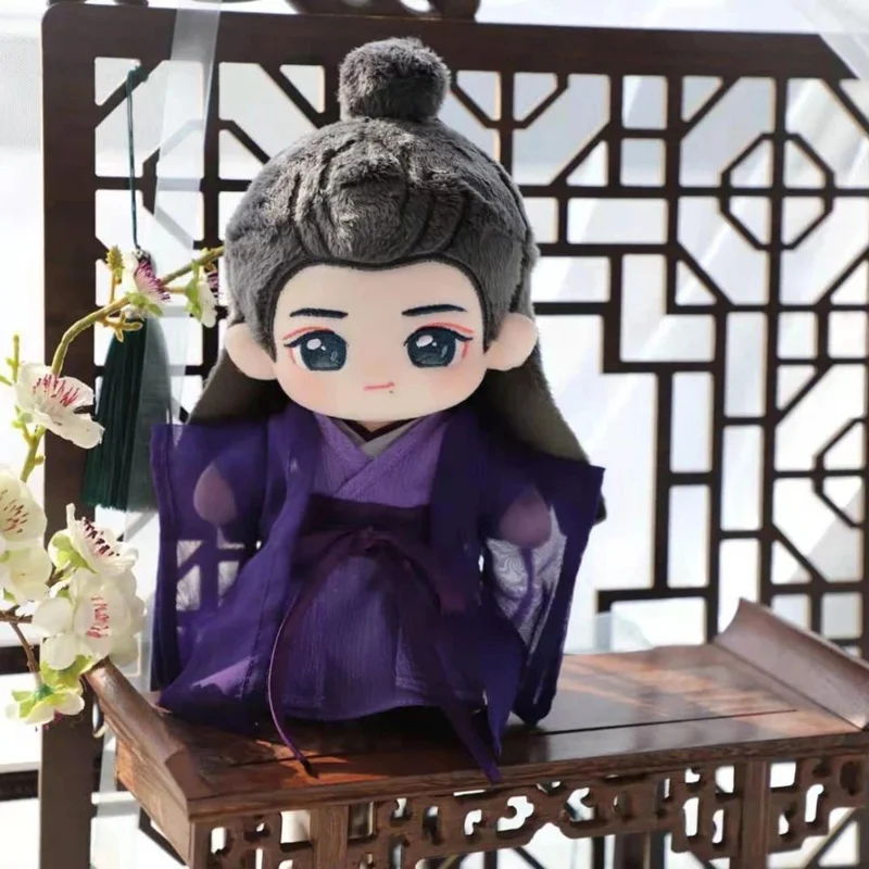 Anime Untamed Xiao Zhan Cute Q verzia Plyšové vankúšové hračky Zmeniť oblečenie oblečenie oblečenie cosplay oblečenie darčeky k narodeninám u