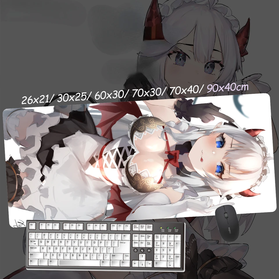 Anime vlastný dizajn xxl myš Pad vshojo veibae vtuber slúžka Succubus Gamer Sexy girl
