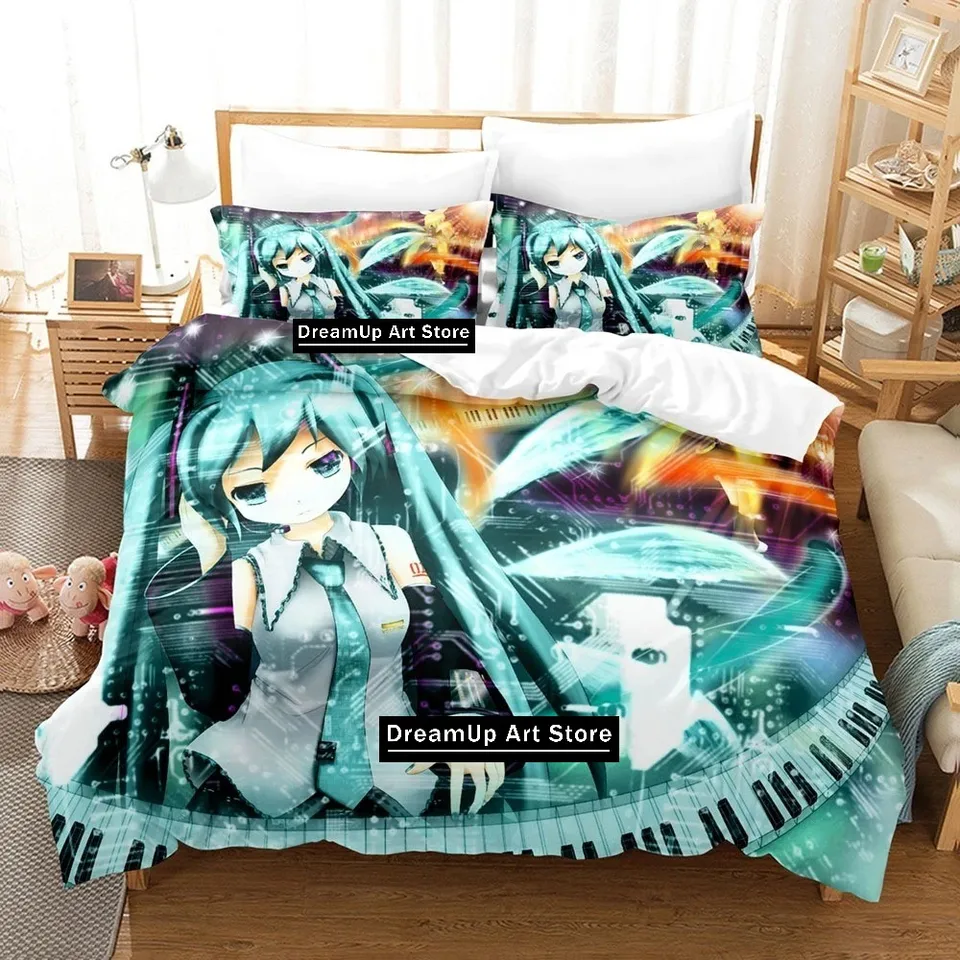 Anime vokanoidu posteľná obliečka sada prikrývok kryt postele s vankúšom dvojčatá single kráľovná kráľa chlapcov pre dospelých domáci domáci textil