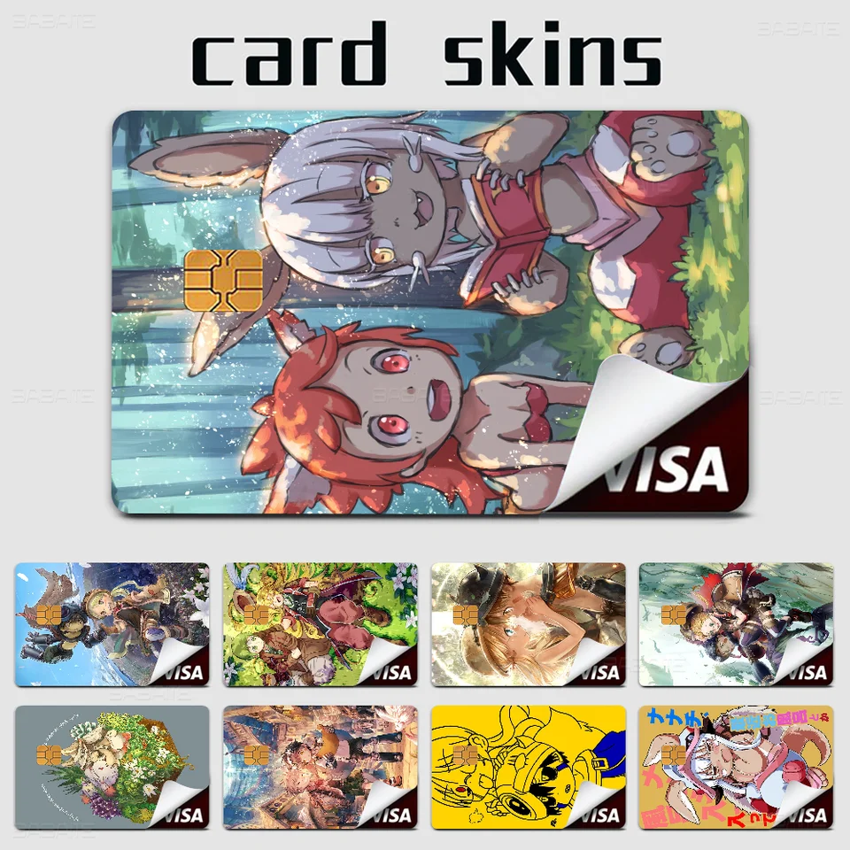 Anime vyrobené v priepasti 100% horúceho predaja Amine Credit Debet Bank Card Card Card Film Skin Sticker