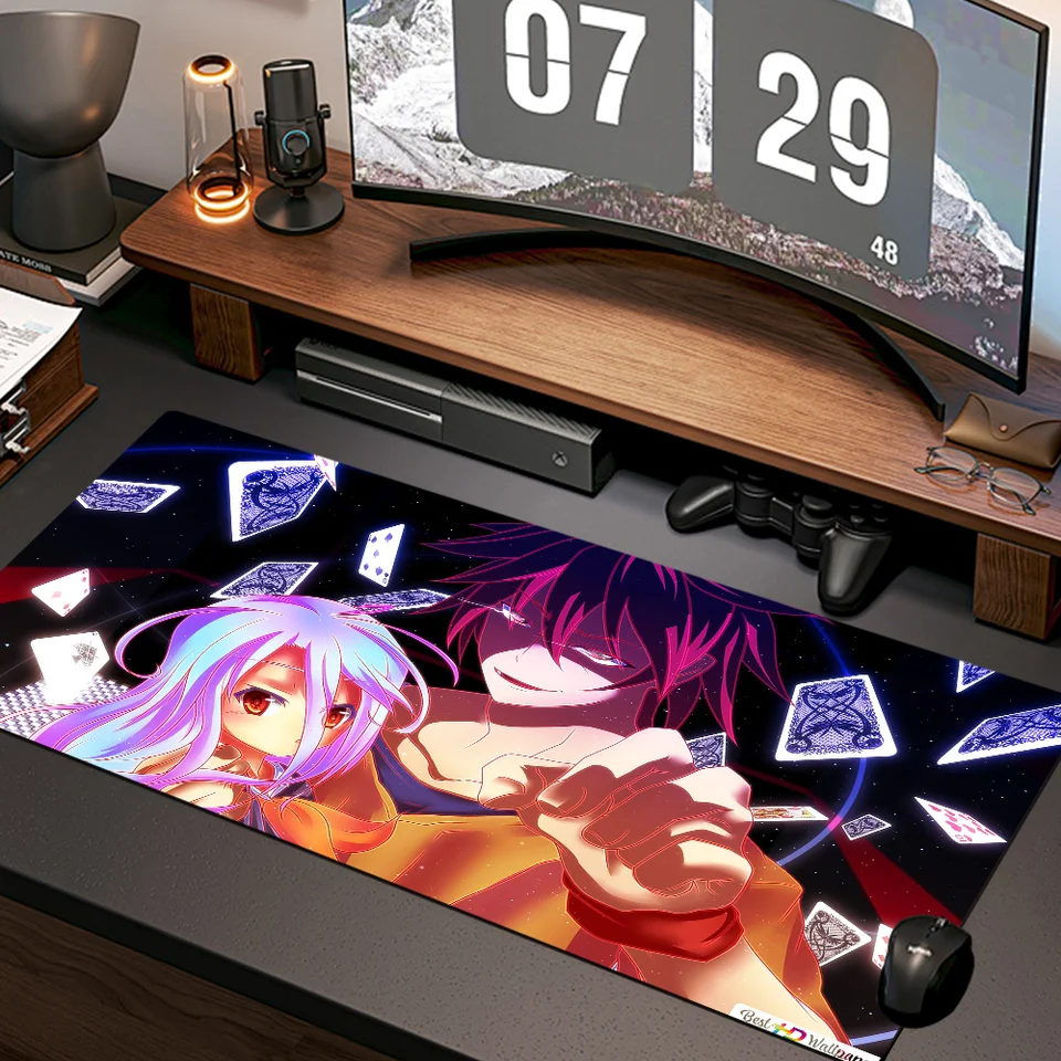 Anime XXL MousePad Company Notebook Gamer Computer Table Hering Accessories No Game No Life MousePad Desk Desk Mat Maptop Pad Carpets