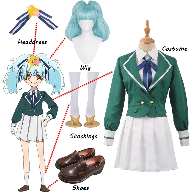Anime Zombie Land sága Hoshikawa Lily Cosplay kostým Carnaval Halloween School JK Uniform Outfit na mieru