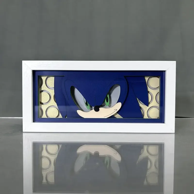 Anime zvuková spálňa nočné svetlo Tails anime Periférny ručne vyrobený model detí dekorácia narodeninová darčeková miestnosť dekorácia