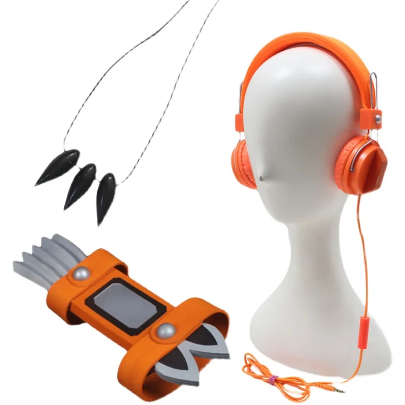 Anime šaman kráľ yoh asakura cosplay cosplay slúchadlá slúchadlá náhrdelník ruky brnenie zbrane doplnky pokrytia pokrmov cosplay