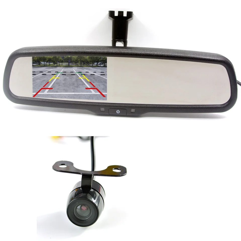ANSHILONG MINI AUTO Zálohovanie súprava COMERAP SPOTRÁNKA s vnútorným zrkadlom vstavaným 4,3 -palcovým LCD monitorom