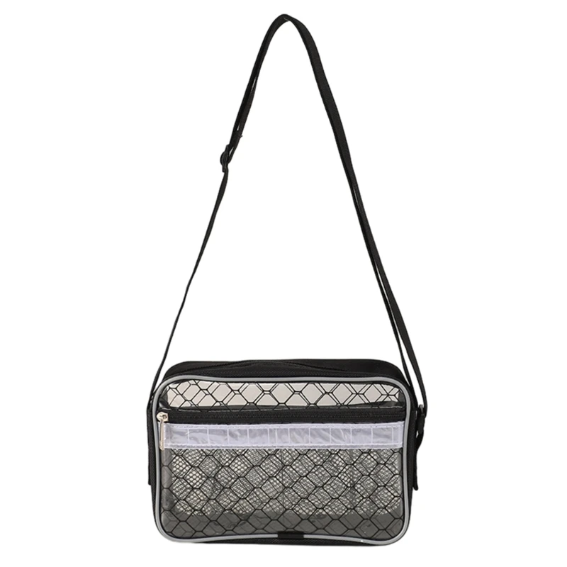Ant-Static Cleanom Engineer Bag pre polovodičovú čistú miestnosť číre vrecká na PVC počítač Crossbody