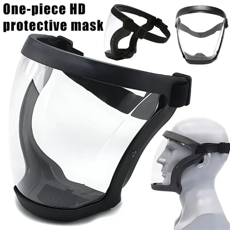 Anti-Fog Full Face Shield s filtrami Kuchynský olejový splash-slask čelná maska ​​Cheádu Ochranné okulia