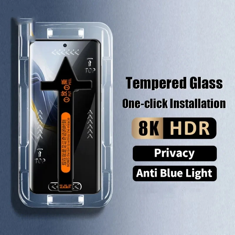 Anti Glare Spy Peep Temperted Glass Film pre OPPO Nájdite X3 X5 X6 Pro X7 Ultra FindX7 Ľahká inštalácia Screent Screent Screent