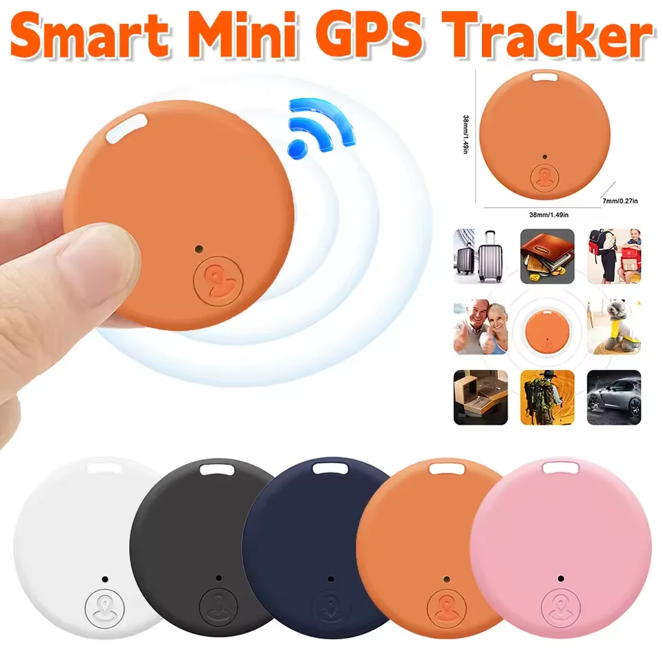 Anti-Lost Tracker GPS Alarm Wireless Mini Finder Key Child Bag Peňaženka Bluetooth App GPS Locator Smart Tag pre iPhone pre Android