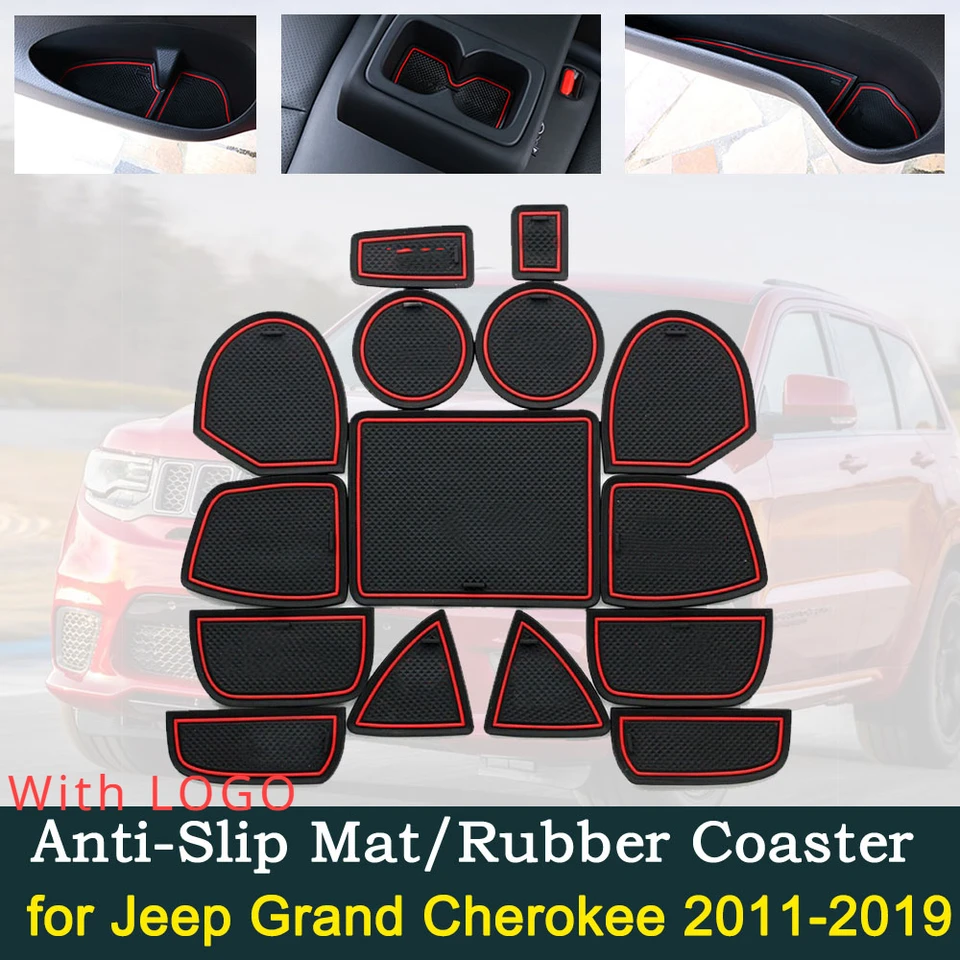Anti-sklipový gumový gumový pohár vankúšov pre Jeep Grand Cherokee WK2 2011 ~ 2019 2013 2015 2017