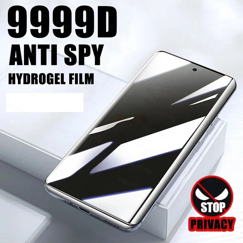 Anti-SPY Hydrogel Film pre Samsung S24 S23 S22 S20 Ultra S10 S24Plus Poznámka 20 S21 S23FE A53 A54 5G Chrániče ochrany súkromia