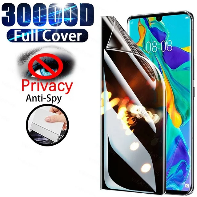 Anti-SPY ochrana ochrany protivzdušného filmu Hydrogel Film pre Huawei Honor X6S X6 X5 70 X8 X8A X6A Lite 5G