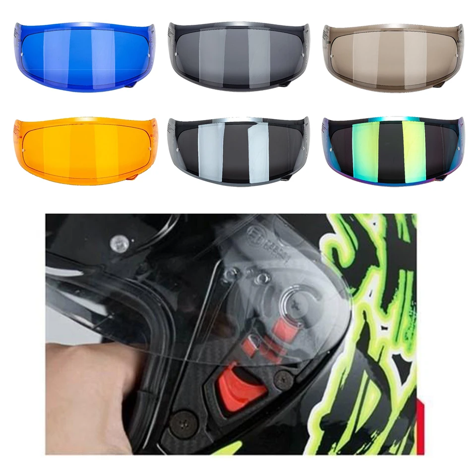 Anti-UV Motocyklové prilby objektívu Cele tvárový štít Visor pre veterný štít Mt Stinger Shield Shield Multicolor Anti-Scratch Visor