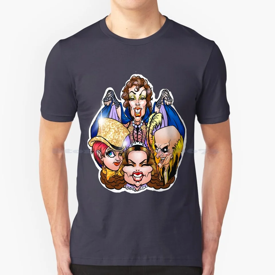 Anticapation! Tričko 100% bavlnené tričko Dr Frankenfurter purpurová The Rocky Horror Picture show Riff Raff Sweet transvestite Frank