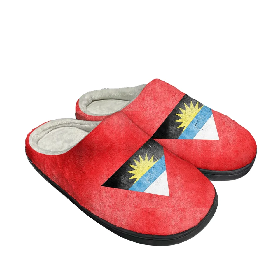 Antigua a Barbuda Flag Home Cotton Custom Strippers Pánske dámske sandále plyšová spál