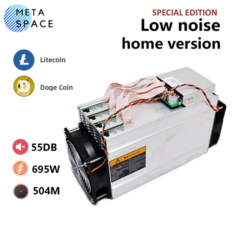 Antminer L3+(55db nízko šumová domáca verzia) s Litecoin Minerom PSU Scrypt Miner 504MH/S 695W LTC DOGE MUTE ASIC Miner na ťažbu domácnosti