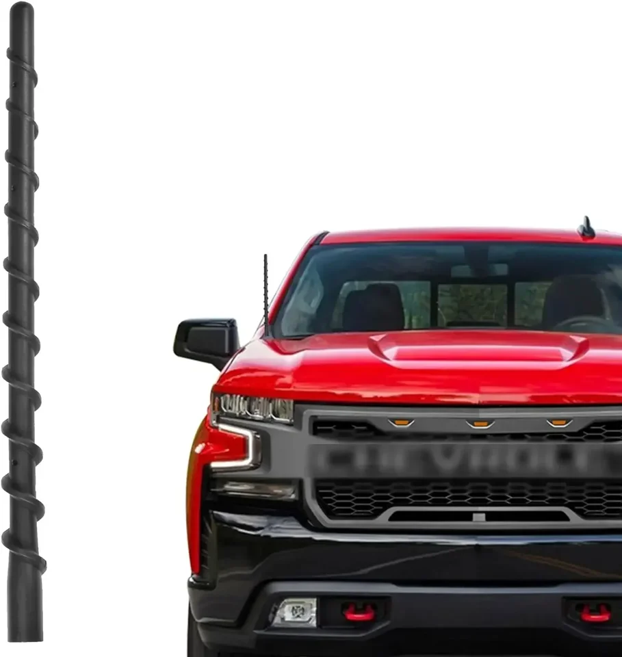 Anténa pre umývanie automobilov pre Chevy Silverado a GMC Sierra (2009-2024) | 9 -palcové špirálové priame náhradné anténne príslušenstvo