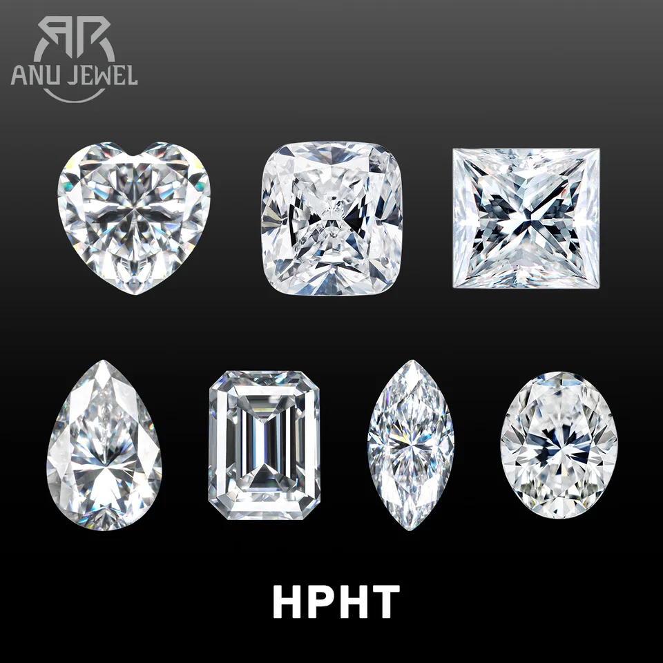 Anujewel Lab Grown Diamond Loose Hpht def vvs igi smaragd oválne hrušky princezná princezná sáčatko markise laboratórium pestovaný diamant veľkoobchod