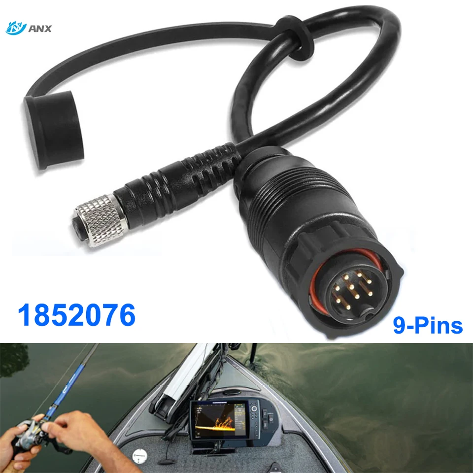 Anx MKR-US2-16 nahrádza pre Lowrance 9-Pins TotalsCan Adapter Cable Fish Finder Adapter Kábel (hodí sa Elite Ti2 a HDS), 1852076