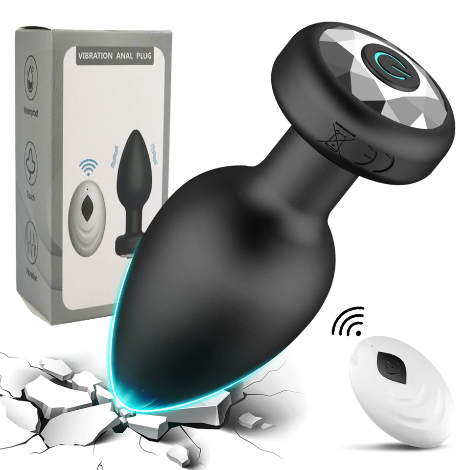 Análny vibrátor Wireless diaľkové ovládanie zadku Muži prostaty Masager ženský vagina masturbátor pre dospelých sexuálnych hračiek Ženy Men gay gay