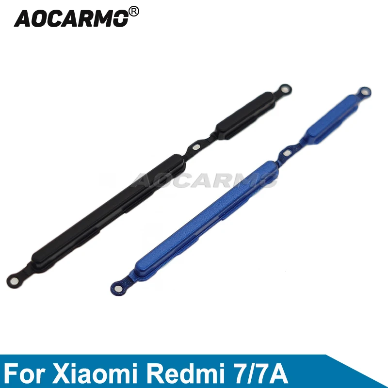 AOCARMO pre Xiaomi Redmi 7 7A Volume Vypnutie vypnutia hlasitosti nahor dole bokom tlačidlo Výmena Časť opravy