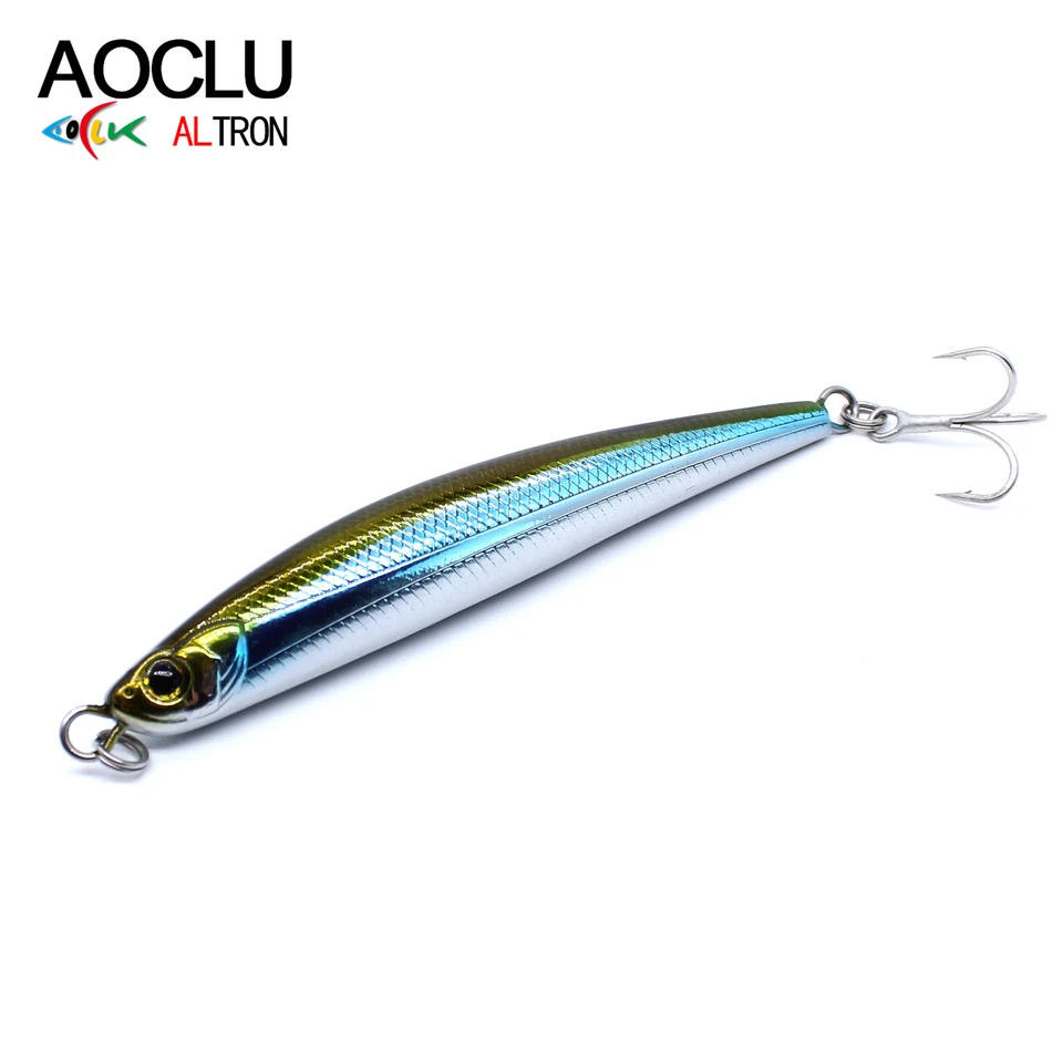AOCLU potápanie palice ceruzka Wobbler 9cm 28.3g Tvrdá návnada bionická návnada basová čerstvá slaná voda VMC Hook Deep Sea Boat Rock Rybolov
