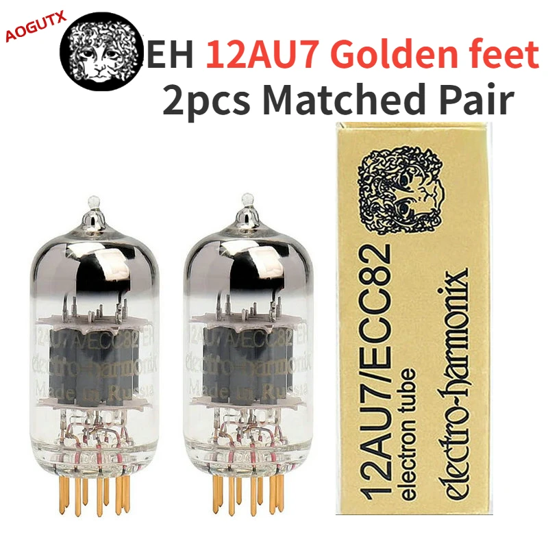 AOGUTX EH 12AU7 ECC82 Vákuová trubica Zlaté nohy aktualizácia 6189 5814 5963 6211 HIFI Audio Valve Elektronická trubica zosilňovacia súprava DIY