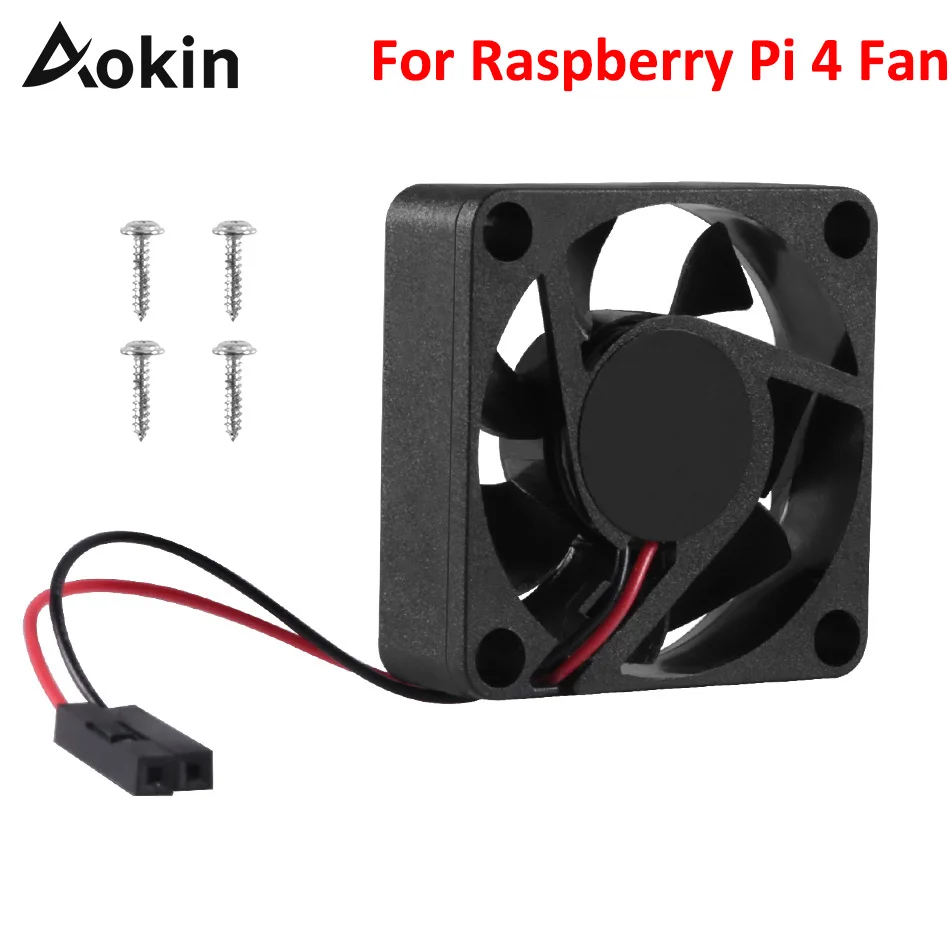 AOKIN RASPBERRY PI 4 ventilátor 35 mm 35x35x10mm 3510 bez kefy bez chladiaceho ventilátora so skrutkami pre malinové pi 4