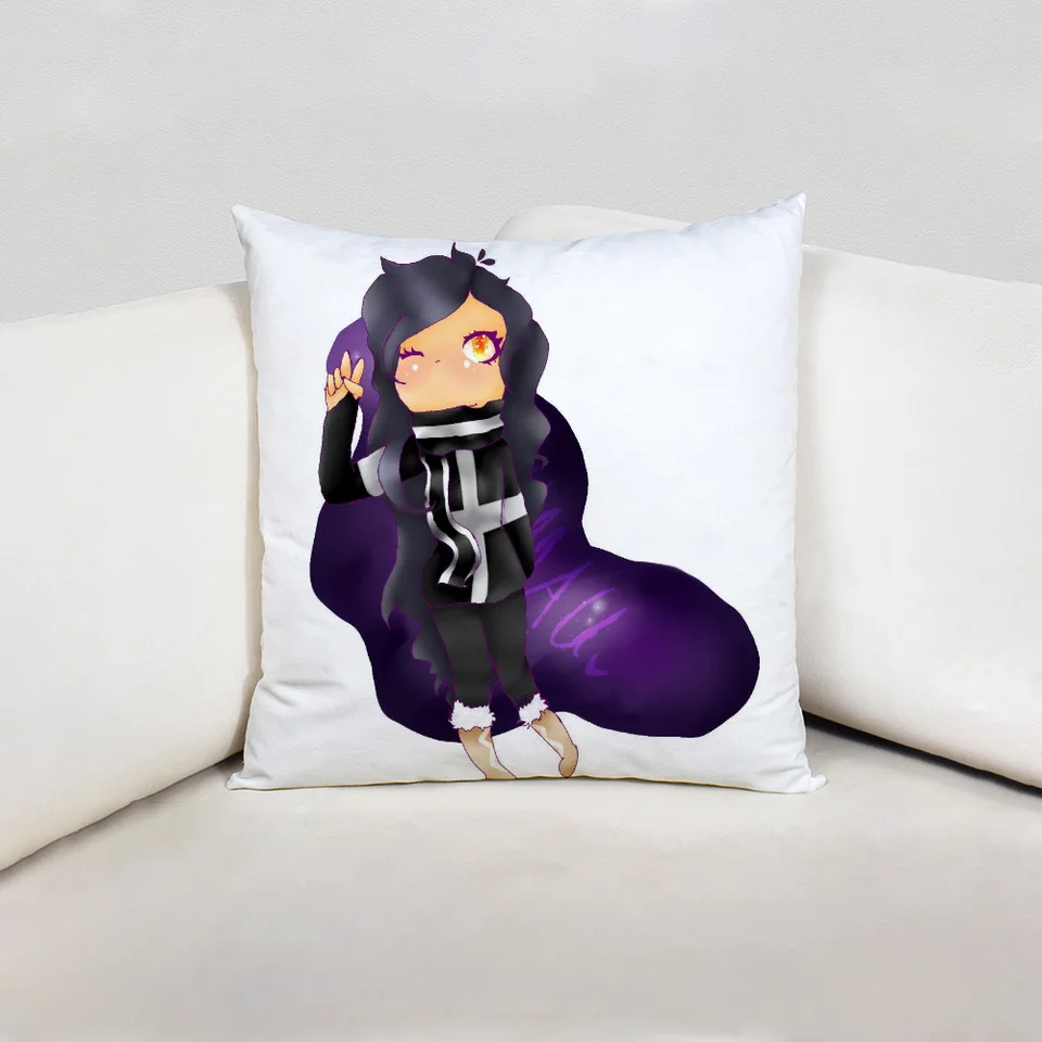 Aphmau späť do školy anime anime tokito voltaire zadig fnaf cukorbunnies halloween vankúše pokrývajúce vankúše spanie puseen Scream ive