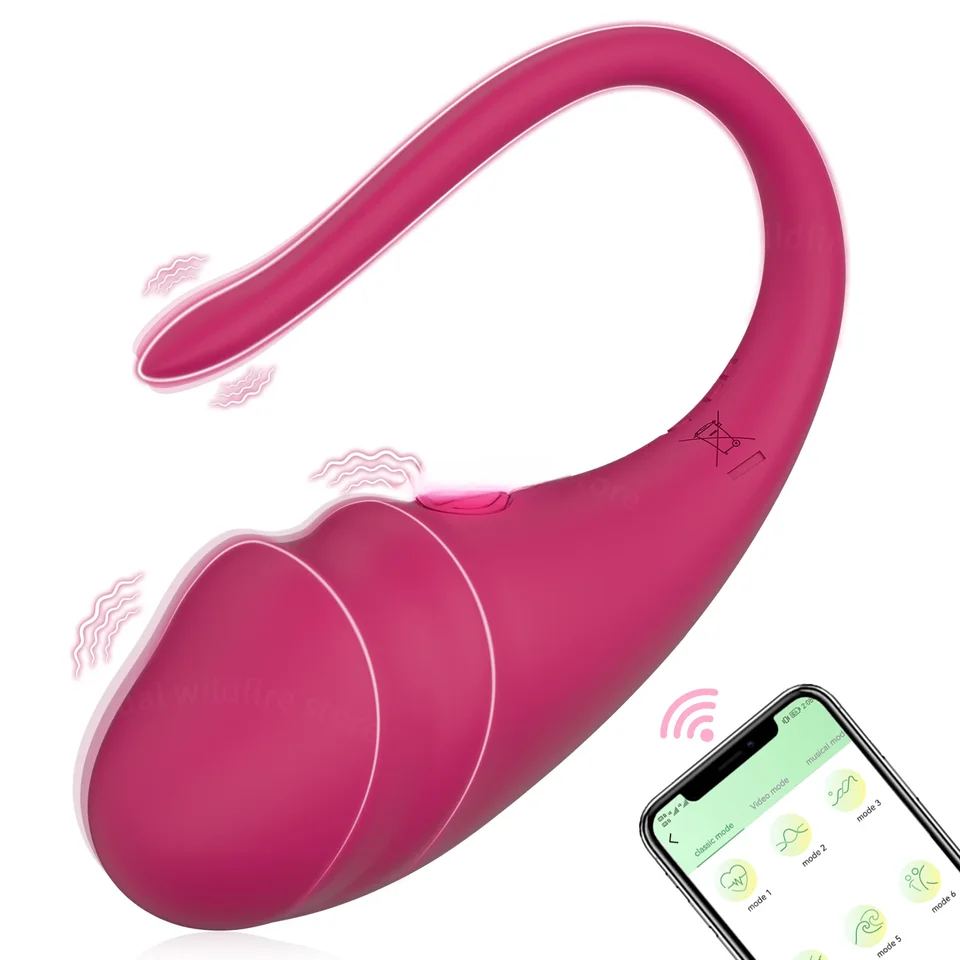Aplikácia Bluetooth Control Clitoris Vibrator for Women Clitoral Stimulátor stimulátor G Spot Nositeľné milostné vajíčko Vibračné sexuálne hračky pre dospelých
