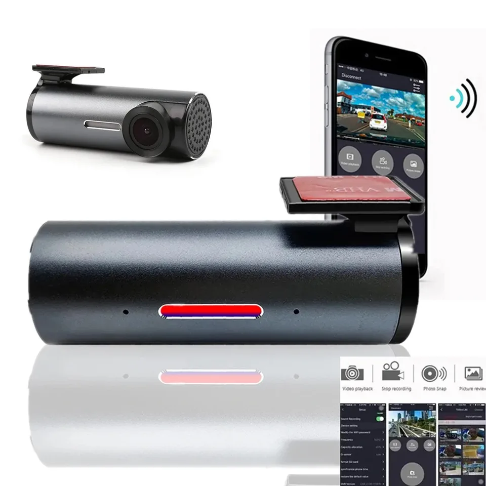 App USB WiFi Car Hidden Driving Recorder bez mobilného internetového parkovania Monitorovanie slučky Video automobil HD Night Vision