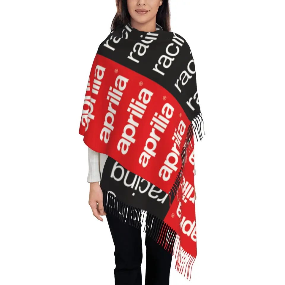 Aprilia Racing Channel Canner Sat Scarves Šatky Ženy mäkké teplé šály a obaly veľké jesenné zimné šál