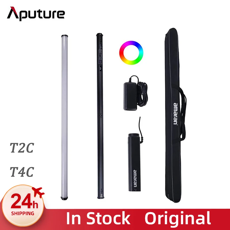 Aputure Amaran T2C T4C RGB Trubka Light Stick manipulovaná LED Fulr Color 2500-7500K Video Light for Live Streaming
