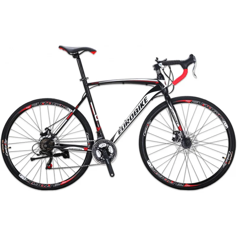 AQEUROBIKE YH-XC550 Cesta pre mužov 54 cm Rámový bicykel 700C Kolesá Hliníkové ráfiky 21 Speed ​​Dual Disc Brake Brzdenie bicyklov