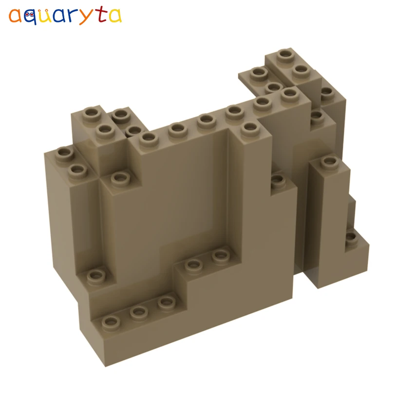 Aquaryta 2ks Building Block Block Parts horský seriál Rock Panel Rocklar 4x10x6 kompatibilný 6082 DIY zostavuje hračky pre deti