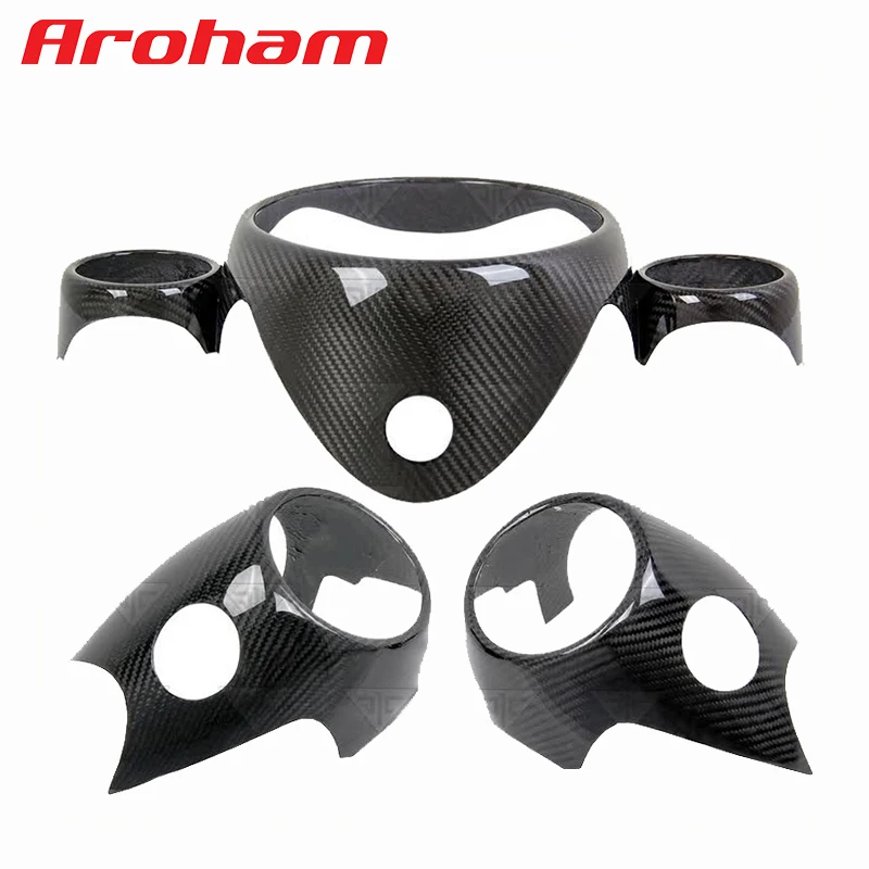 Arbam Real Carbon Fiber Dashboard Panel Panel Cover Cover Cover Cover Air Outlet Prsteň pre BMW Mini R55 R56 R57 R58 R59 Cooper