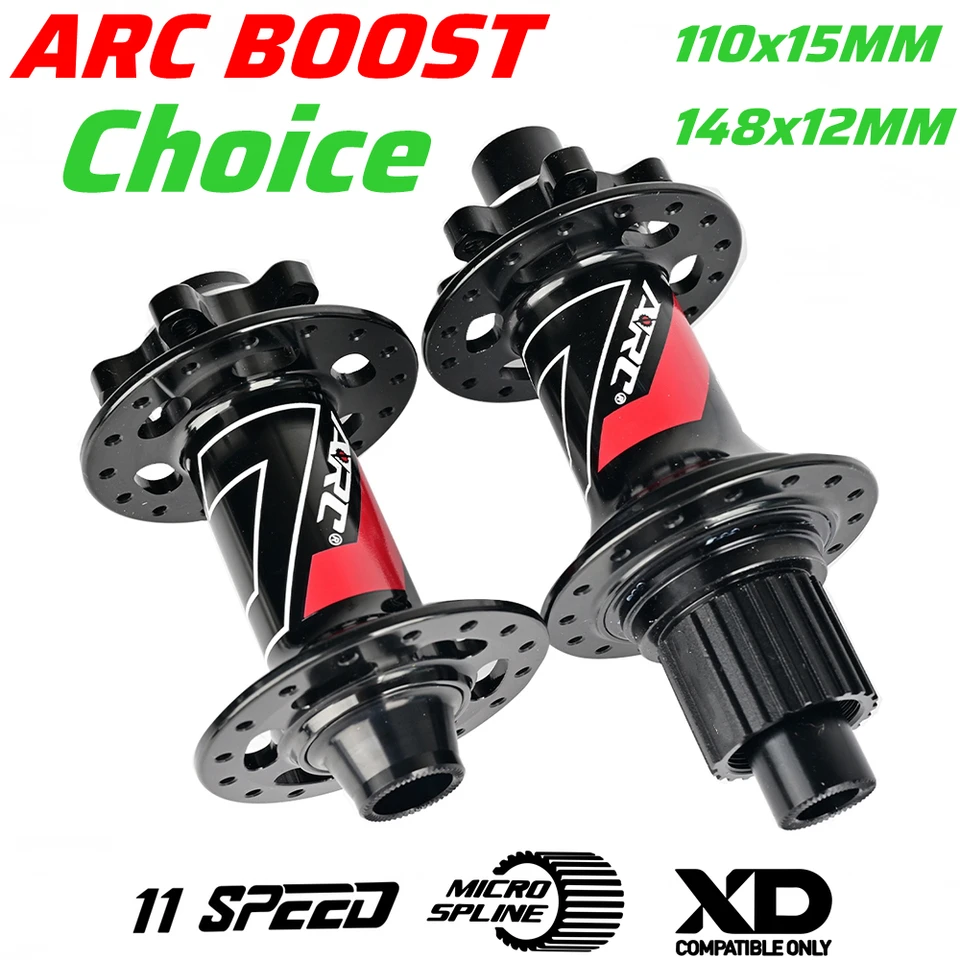 Arc Boost predné zadné zadné SS Heavy XC E-Bike MTB Bicykel Hubs 110x15 mm 12x148 mm TA 28H/32HOLE 6 skrutiek HG XD MS NX SX GX 11S 12S Rýchlosť